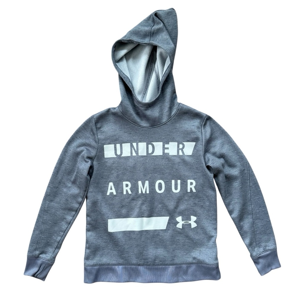 Under Armour Women's Heather Slate Blue Cold Gear High Neck Hoodie Size XS